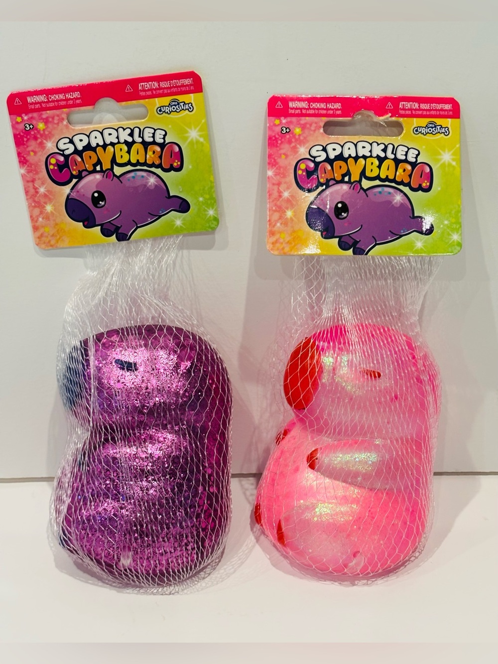 Orb Curiosities Sparklee Capybara BUNDLE 2 Pack Squishy Fidget Toys